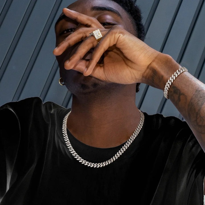 DIAMONDS CUBAN BRACELET | MAN MOISSANITE