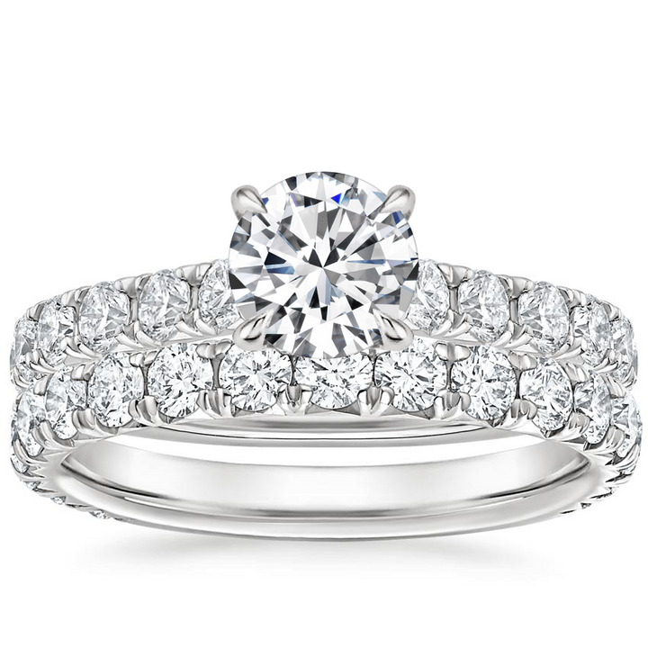 CLASSIC DIAMOND TWINS RING | MOISSANITE 1.00CT