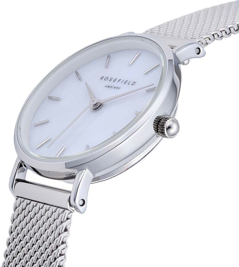 ROSEFIELD WATCH Small Edit Pearl Silver